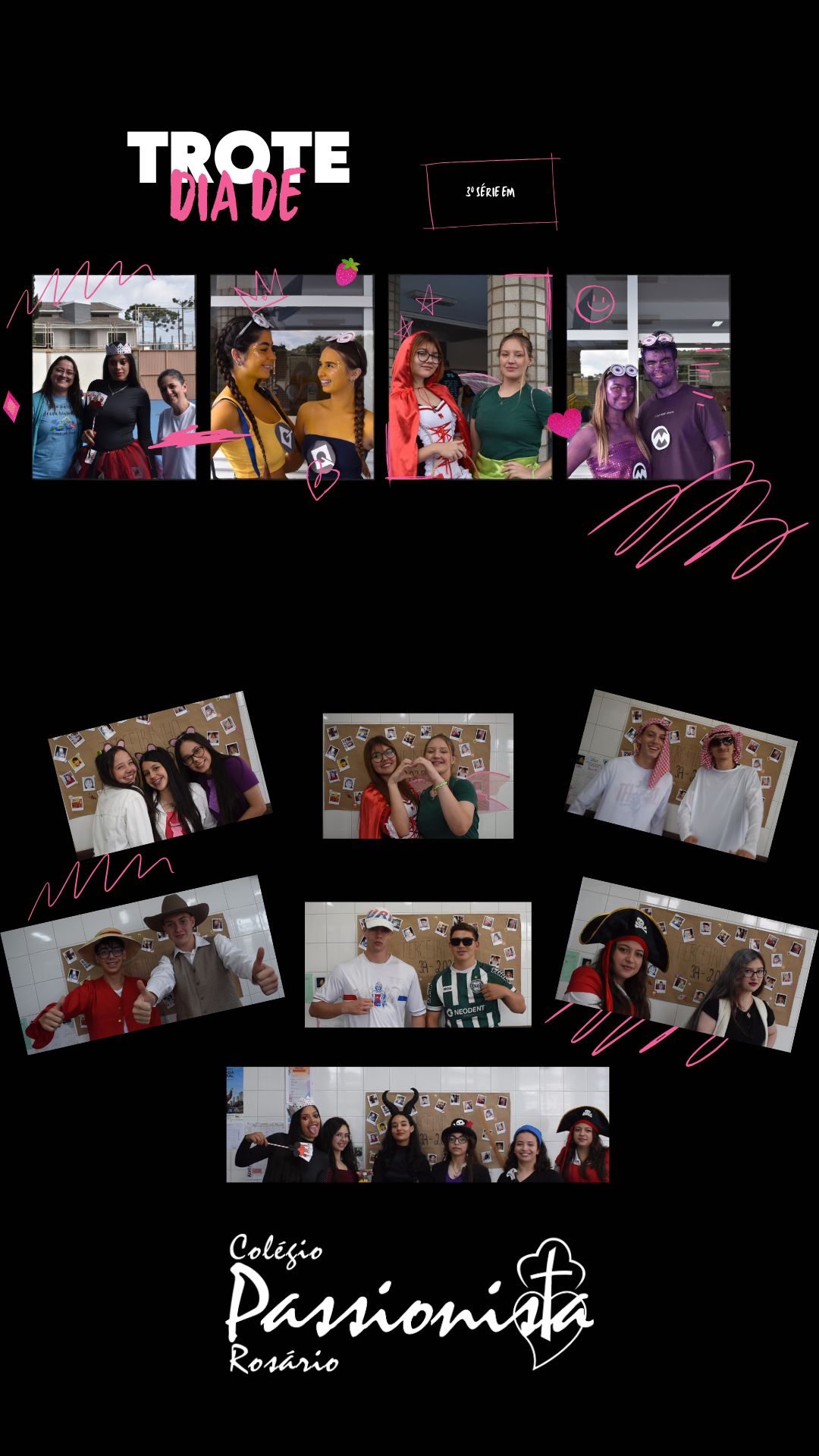 Dia de trote - 3� S�rie EM - Personagens Nossa Senhora do Ros�rio