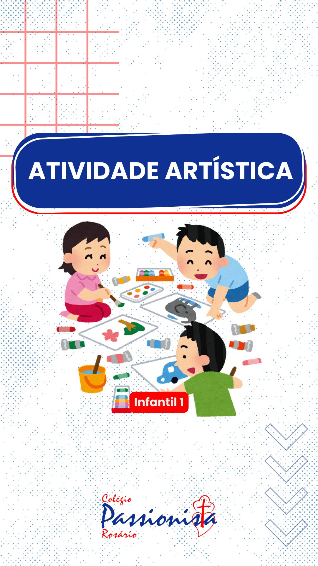 Atividade art�stica - Infantil 1 Nossa Senhora do Ros�rio