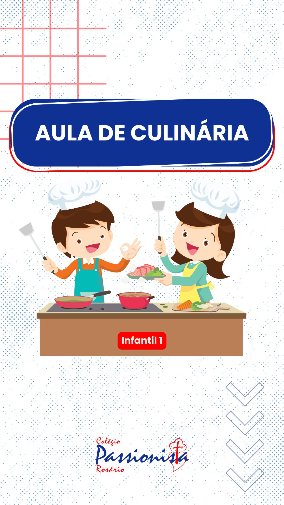Aula de culin�ria - Infantil 1 Nossa Senhora do Ros�rio