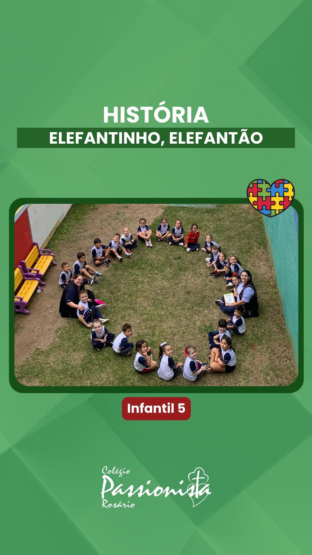 Dia da Conscientiza��o do Autismo - Infantil 5 Nossa Senhora do Ros�rio