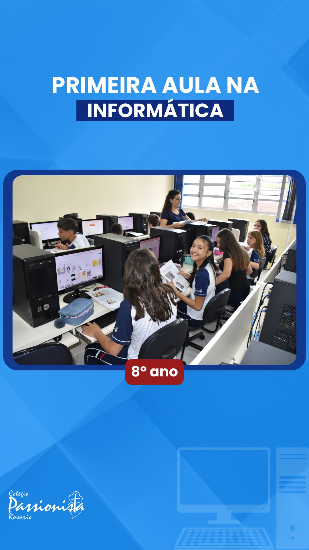 Aula de Inform�tica - 8� ano A, B e C  Nossa Senhora do Ros�rio