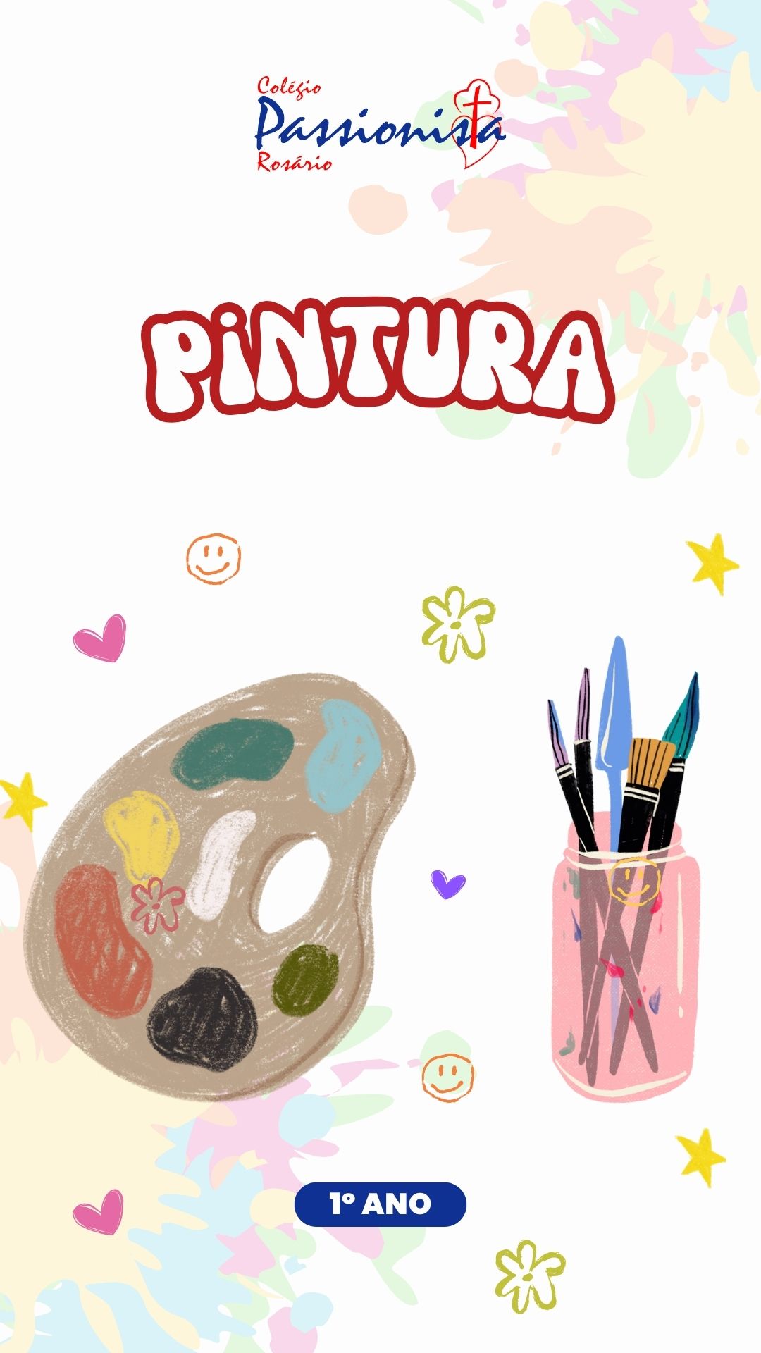 Pintura - 1� ano A e B Nossa Senhora do Ros�rio