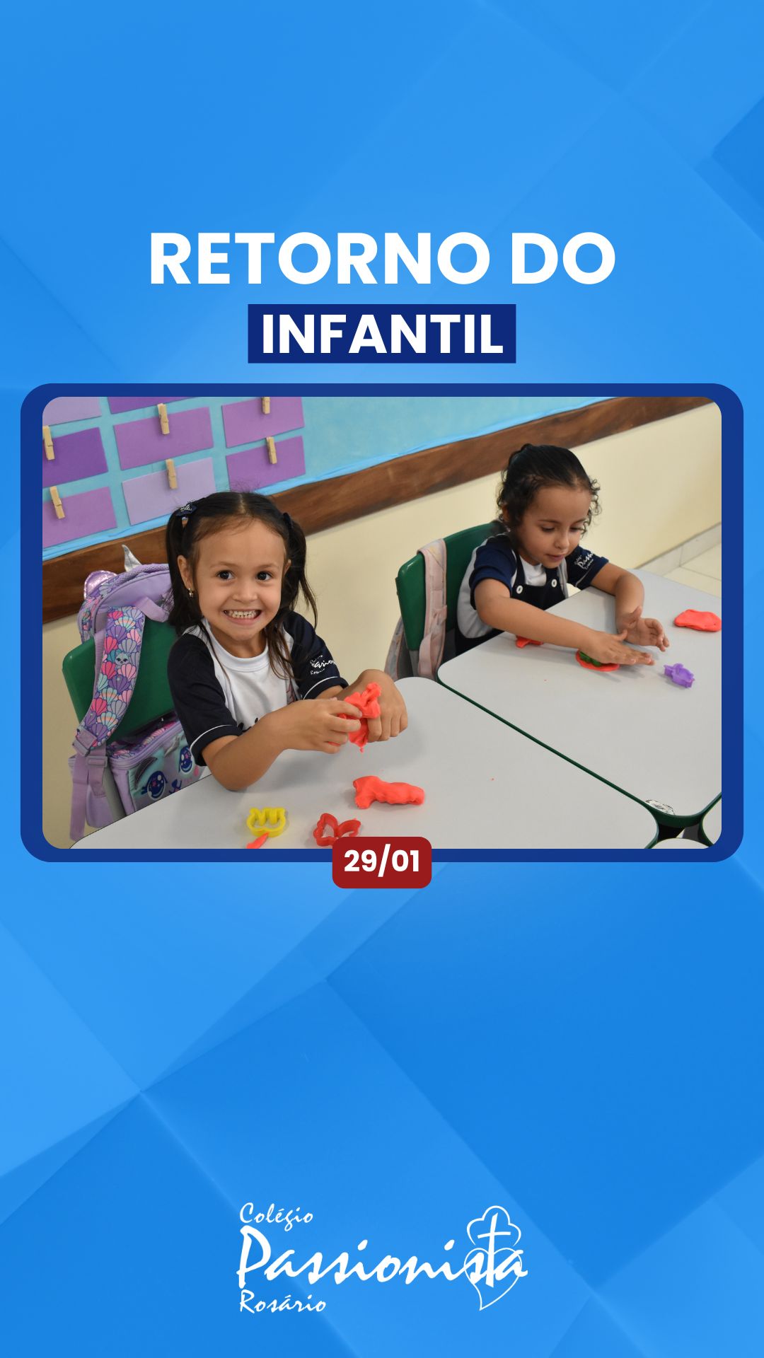 1� dia de aula - Educa��o Infantil Nossa Senhora do Ros�rio