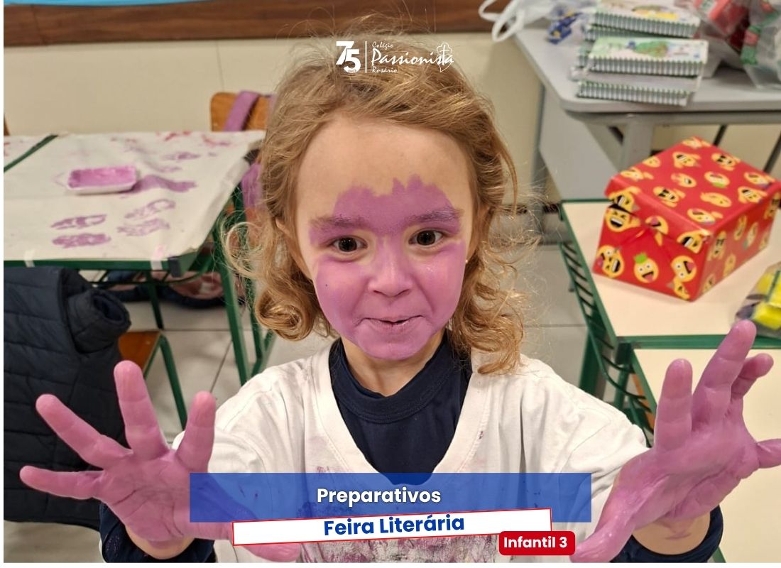 Preparativos para Feira Liter�ria - Infantil 3 Nossa Senhora do Ros�rio