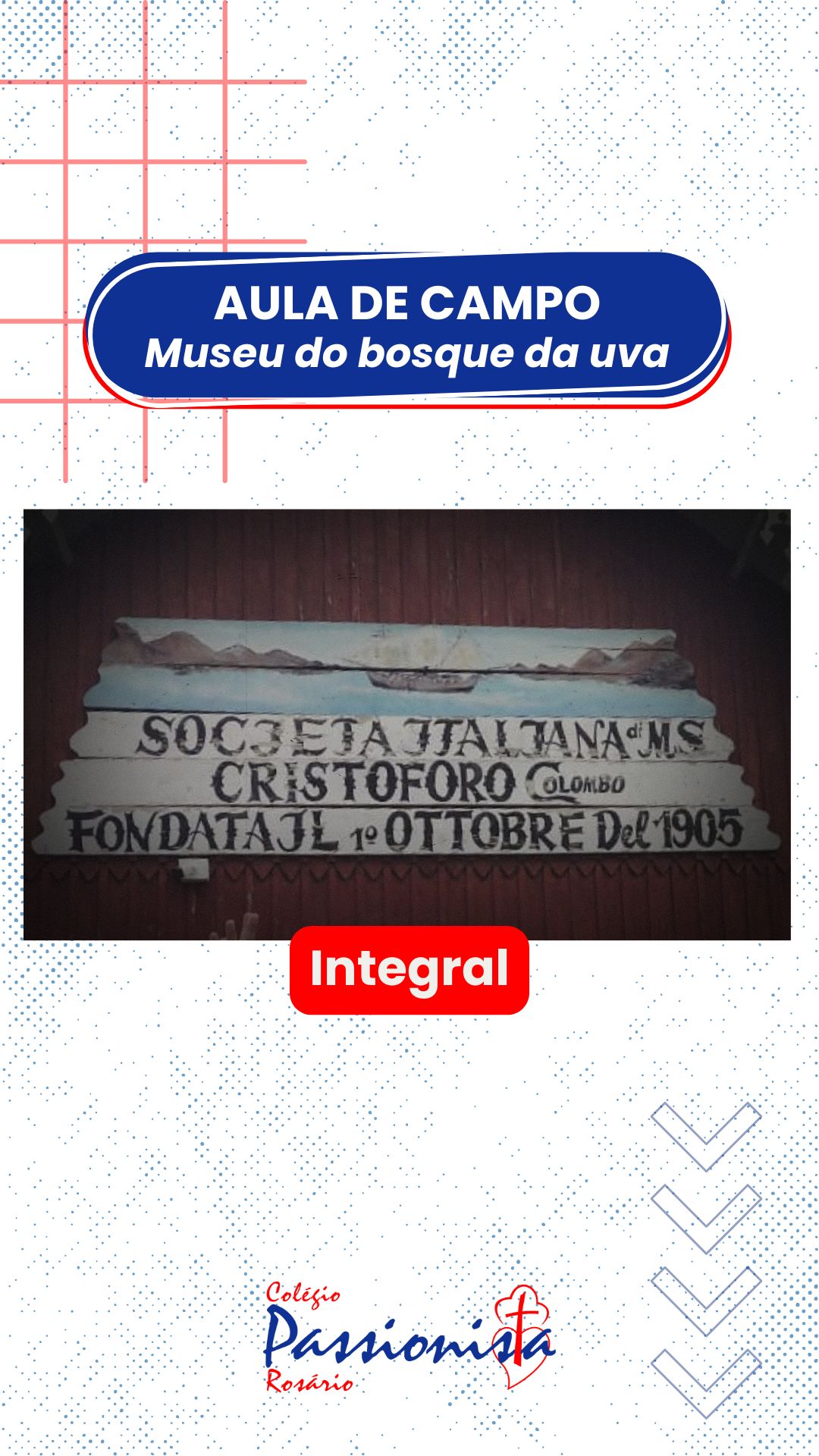 Visita ao Museu Crist�foro Colombo - Integral Nossa Senhora do Ros�rio