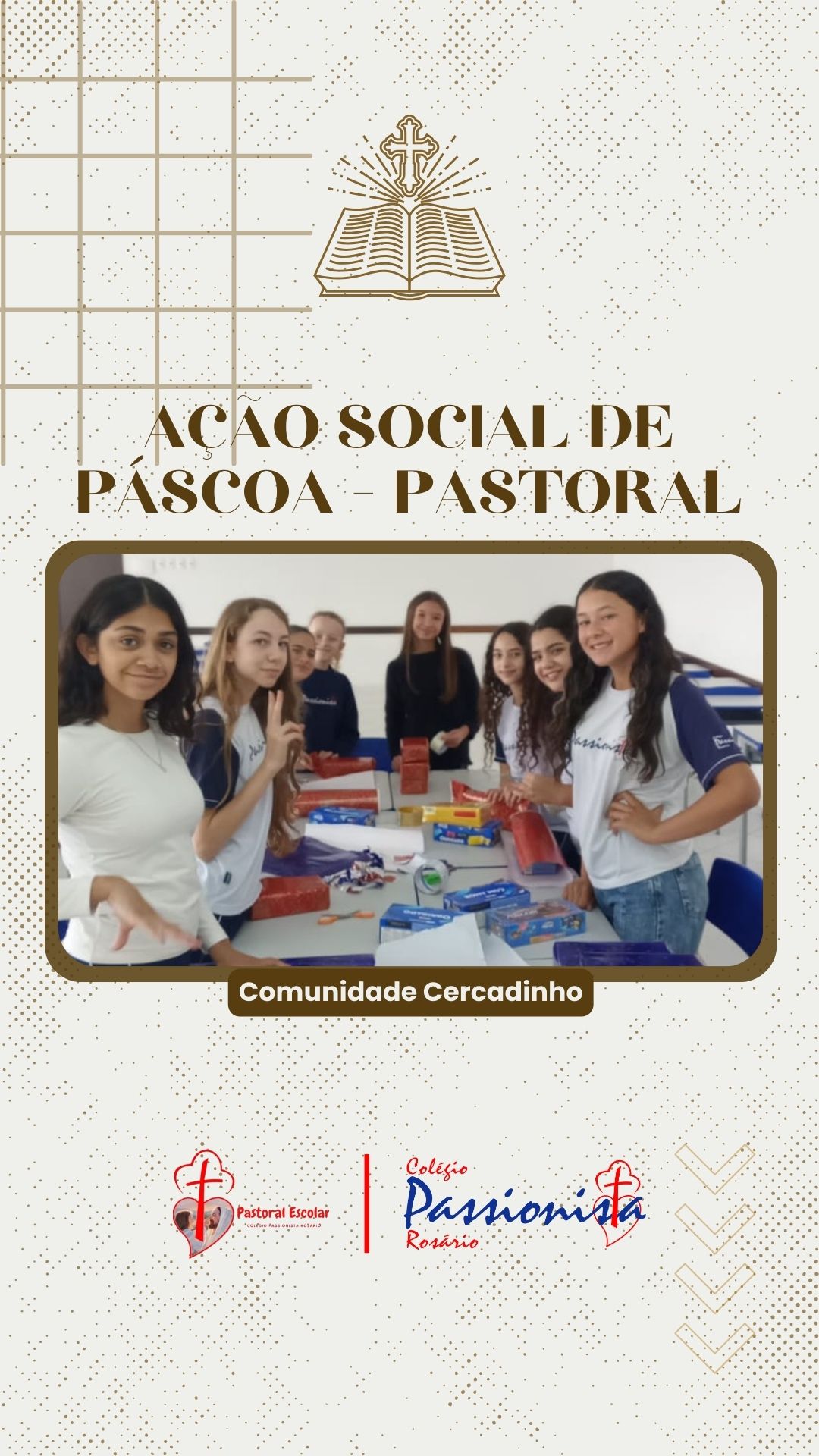 A��o social de P�scoa - Comunidade Cercadinho Nossa Senhora do Ros�rio